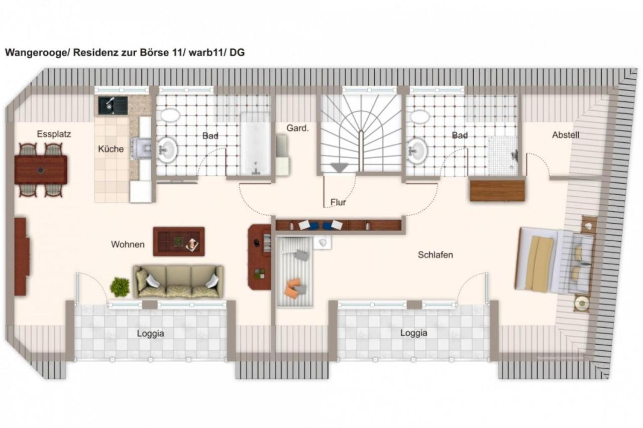 Апартаменти Residenz Zur Boerse Residenz Zur Boerse 11 Вангероге Екстер'єр фото